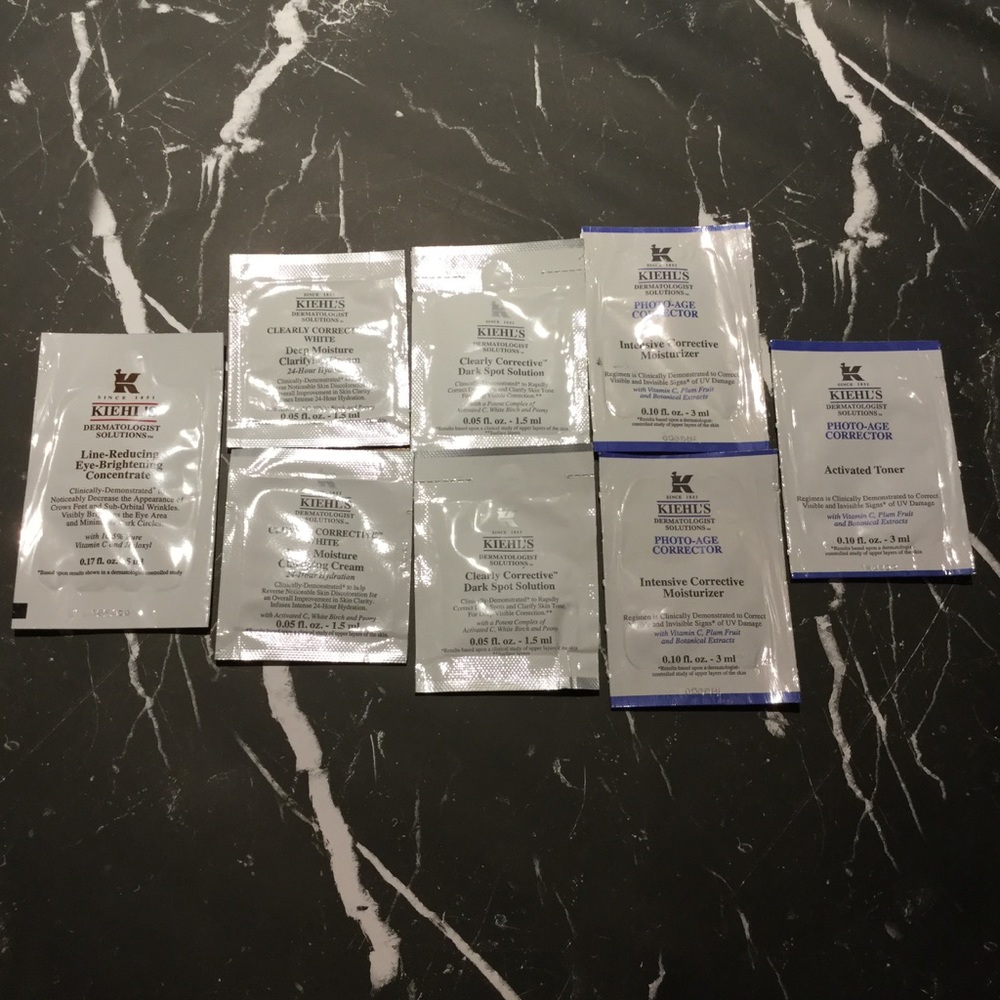 NWT Kiehl`s 8pc Samples
